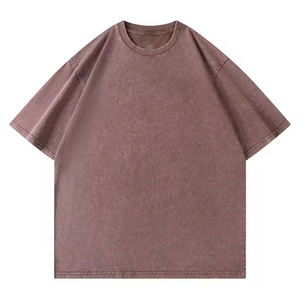 เสื้อยืดคอตตอน 380 กรัม สไตล์สตรีทแวร์ ทรงโอเวอร์ไซส์ ไหล่ตก พิมพ์ลายกรดแบบกำหนดเอง พร้อมโลโก้สั่งทำ ขายส่งสำหรับผู้ชาย - Product Image 3