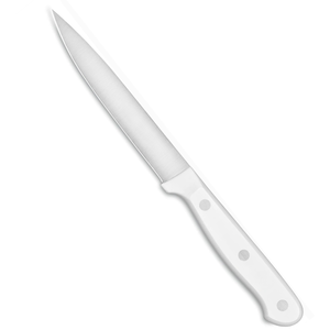 Cuchillo Multiusos Premium de Acero Inoxidable de 4.5 Pulgadas con Mango de Triple Remache Blanco y Hoja Afilada de Precisión para Alimentos, Frutas, Verduras y Carne - Product Image 5