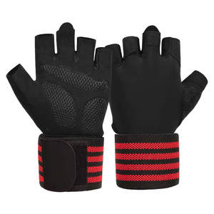 Gants de sport en néoprène de qualité supérieure à demi-doigts avec fermeture à lacets, antidérapants et respirants pour l'entraînement physique et la musculation - Product Image 1
