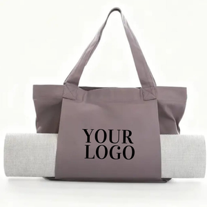 Sac fourre-tout en toile de coton imprimé avec motif abstrait et logo personnalisé, idéal pour le shopping et les voyages - Product Image 2