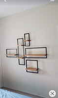 Étagères murales flottantes en métal - Design moderne amovible pour la décoration de la maison à l'occasion du Diwali et utilisation multifonctionnelle