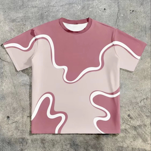 Camiseta de Manga Corta para Hombre, Corte Regular, Algodón Transpirable, Informal, Básica, con Logotipo Personalizado, Ropa de Verano para Hombre, Venta al Por Mayor - Product Image 3