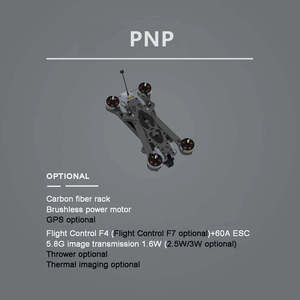 Service CNC personnalisé GPS 13 pouces Drone Fpv 10KM longue portée en fibre de carbone 7mm bras quadrirotor cadre Kit FPV Freestyle RC Racing Drone - Product Image 6