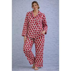 Conjunto de Pijama de Algodón con Estampado Floral Boho, Ropa de Dormir y para Estar en Casa - Product Image 1