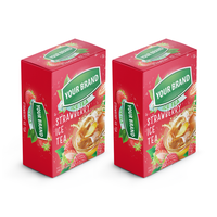 Oem Groothandel Fruitpoeder Drink Instant Gezellige Thee 15 Gram Per Sachet Vietnam Thee Mix Gezondheidsdranken Aardbei Ijsthee