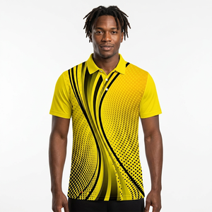 Men's Yellow Black <b>Animal</b> Print Short Sleeve <b>for</b> Shirt Breathable Eco-Friendly Loose Fit Casual <b>Knitted</b> Polyester - Product Image 5
