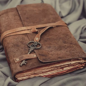 Full Grain Soft <b>Leather</b> Vintage Handmade Journal Notebook Bound <b>Diary</b> with Deckle Edge Line Paper and Key Closure, <b>Leather</b> <b>Diary</b> - Product Image 4