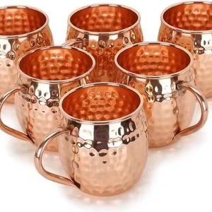 Premium Drinkware <b>Copper</b> Mug Moscow Mule <b>Cup</b> Polished <b>Copper</b> for Bar Kitchen Restaurant Serving - Product Image 5