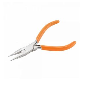 Alicates de Punta Larga para Joyería, Mango Naranja, Acero al Carbono, Herramienta Profesional de Precisión para Abalorios y Manualidades - Product Image 3