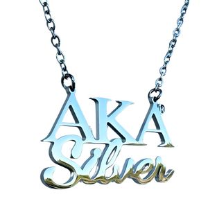 Collar de Plata con Colgante de Letra para Mujer, Joyería Elegante de Moda para Uso Diario, Regalo Inspirado - Product Image 4