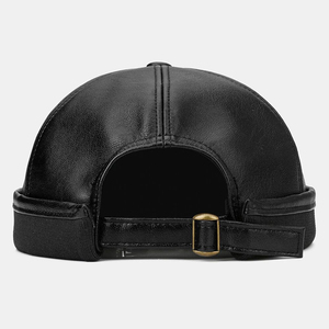 Gorra de Cuero Genuino para Hombre, Ajustable, con Logotipo Personalizado, de Alta Calidad, 5/6 Paneles, Tejido Común, para las Cuatro Estaciones, Venta al Por Mayor - Product Image 2