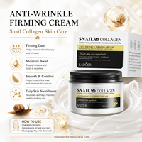 Crème à l'essence d'escargot Odm Oem 60g, acide hyaluronique, raffermissante, anti-rides, hydratante, blanchissante, anti-âge, crème pour le visage pour tous types de peau