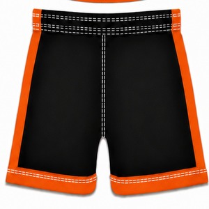 custom Orange Football Jersey <b>Shorts</b> Set Athletic Team Uniform Training Wear <b>Short</b> Sleeve Sports Apparel Performance Clothing - Product Image 6