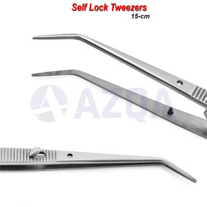 Pinzas de Acero Inoxidable Autoblocantes para Aplicación de Medicamentos, Pinzas Quirúrgicas Premium para Tejidos de Algodón, Instrumento Dental de Precisión - Product Image 2