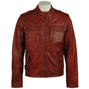 Veste en cuir lisse de luxe, vêtement d'extérieur formel pour homme, look élégant et fin, veste en cuir élégante pour l'hiver - Product Image 1