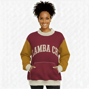 Sudadera Oversize con Capucha de Algodón Premium para Mujer, Cálida para Otoño/Invierno, Ajuste Holgado, Casual, con Logo Frontal, Estilo Urbano - Product Image 2