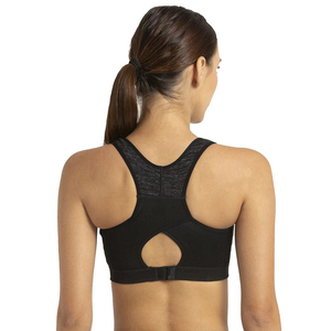 Women's High Support Halter Plaid Sports <b>Bras</b> for Yoga Running Breathable Nylon/Spandex Removable Cups Crew Neck <b>Plus</b> <b>Size</b> S-2XL - Product Image 2