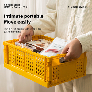 Cesta Plegable de Plástico Rectangular Grande, Ecológica y Segura para Bebés, con Asas, para un Almacenamiento Conveniente, Disponible en Stock, Directo de Fábrica - Product Image 3