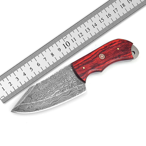 Cuchillo de Caza de Hoja Fija para Exteriores al por Mayor, Cuchillos de Caza de Acero de Damasco, Cuchillos de Camping, Lote Personalizado, OEM Compatible para Minoristas - Product Image 6