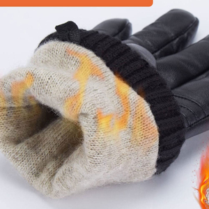 Gants en cuir de qualité supérieure fabriqués en usine, pour hommes et femmes, avec étiquette privée personnalisée. - Product Image 6