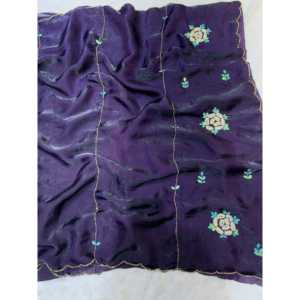 Pearl-Decorated Katdana Handwork Saree Elegant Party Wear for <b>Career</b> <b>Dresses</b> - Product Image 1