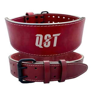 Leather Heavy Duty Strong <b>Weight</b> <b>Lifting</b> <b>Belt</b> Customized Logo Printed Non-Slip Gym Training <b>Belts</b> High Quality Powerlifting - Product Image 3