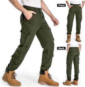 Men's Polyester <b>Work</b> Pants Abrasion Resistant <b>Cargo</b> Trousers with Tool Pockets Gray - Product Image 5