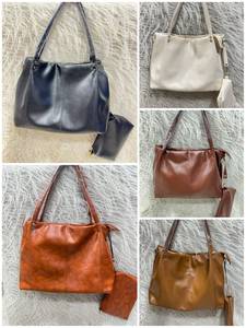 Women's Stylish PU Leather Tote <b>Bag</b> with Matching Pouch for Daily Use and Casual Shopping with Detachable Pouch - Product Image 6