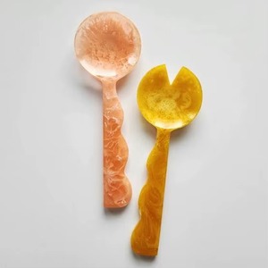 Cuillère de service réutilisable en résine artisanale de luxe TCE, couverts décoratifs haut de gamme, vaisselle personnalisable, cadeau pour la maison, la salle à manger, l'hôtel - Product Image 5