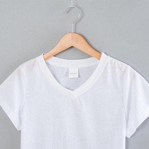 Camisetas de algodón casuales para mujer, diseño personalizado OEM, ropa a granel, moda oversize, blusas blancas lisas para estampado térmico - Product Image 3