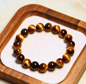 Natural Tiger Eye Bead <b>Bracelet</b> 8mm Gemstone Stone Stretch <b>Bracelet</b> Tiger Eye <b>Crystal</b> Jewelry for Men Women Wholesale - Product Image 6