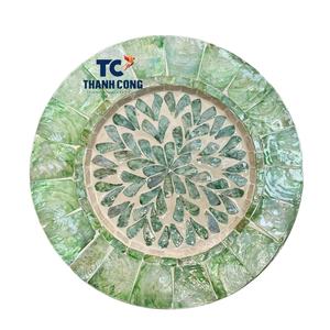 MEILLEUR napperon vert décoratif tissé à la main élégant accent de table à manger parfait pour ajouter du charme à tout repas ou occasion spéciale - Product Image 1