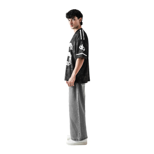 Camiseta de Fútbol Americano con Cuello en V para Hombre, Número 96 Estampado, Corte Holgado, Manga Corta, Poliéster Transpirable, Ropa Deportiva para Todas las Temporadas - Product Image 2