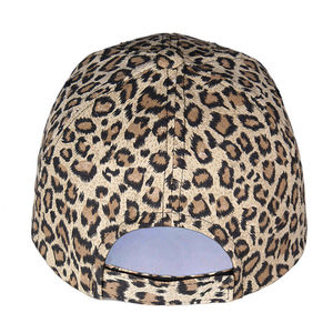 Gorra de béisbol retro de pana cálida con estampado de leopardo, gorro de invierno grueso de felpa con visera para hombre - Product Image 6