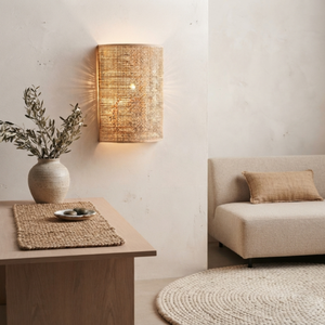 Rattan <b>Wall</b> <b>Sconce</b> Woven Decorative <b>Wall</b> Light for Home Decor Hotel Projects Export Supplier - Product Image 6