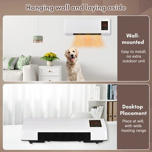 Condizionatore d'Aria Elettrico per Casa, Riscaldatore Ceramico <span class=keywords><strong>da</strong></span> Parete OEM 2 in 1, 1800W, <span class=keywords><strong>Set</strong></span> Caminetto Bianco - Product Image 5