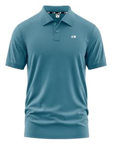 Polo pour homme en piqué 50% coton/50% polyester, 220 GSM, avec logo personnalisé, plusieurs options de couleurs, motif uni, tissus tricotés - Product Image 1