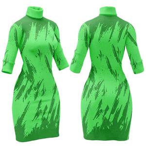 Robe polo chic et sportive pour femme - Design à bords contrastés - Logo personnalisé - Vêtements sportifs pour femmes à manches courtes - Product Image 4