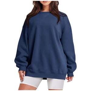 Sweat-shirt en coton pour femme de marque de mode en gros, personnalisable avec logo, pull épais pour femmes, OEM ODM, vente en gros - Product Image 1