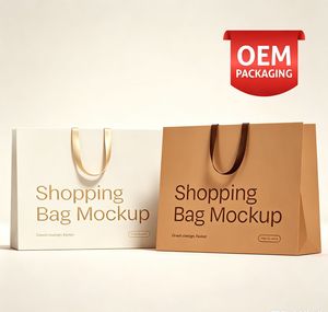 Bolsa de Papel de Lujo Personalizada para Ropa con Impresión de Logotipo Premium para Empaque de Boutique de Ropa - Marca OEM/ODM - Product Image 1