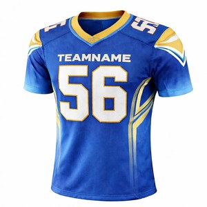 Uniformes de Fútbol Americano Personalizados por Sublimación para Hombre y Mujer, Uniformes de Equipo, 100% Poliéster, Tejido Transpirable de Secado Rápido, Venta al Por Mayor OEM - Product Image 2