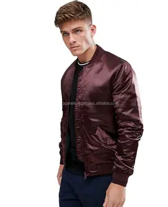 Màu Đen Tùy Chỉnh Letterman 100% Polyester Satin Varsity Áo Khoác, Satin Varsity Áo Khoác/Tùy Chỉnh Satin Áo Khoác/Polyester Varsity