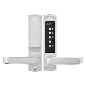 2.0 Code Upgrade Single-Sided Push Button Combination Keypad Door <b>Lock</b> Keyless Entry 5 Digits Code <b>Smart</b> <b>Locks</b> - Product Image 1