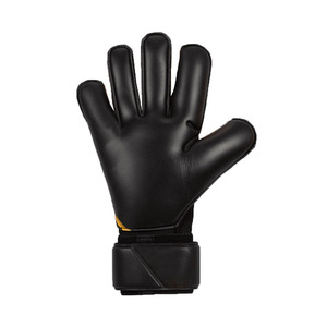 Guantes de Portero de Fútbol Negros y Amarillos, de Cuero, con Dedos Completos, Antideslizantes, Correa de Muñeca Ajustable, Transpirables, Unisex - Product Image 2