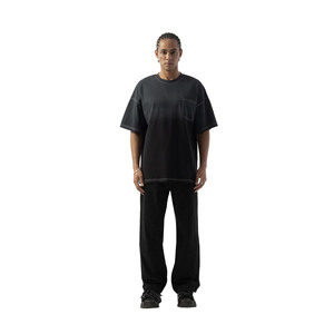 เสื้อยืดแขนสั้นทรงโอเวอร์ไซส์ผ้าเจอร์ซีย์คอตตอน 100% หนัก 240 กรัม สำหรับผู้ชาย ระบายอากาศได้ดี แห้งเร็ว ไม่หดตัว - Product Image 1