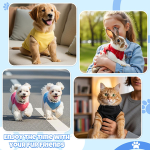 Camiseta Personalizada para Cachorros, Ropa para Perros de Alta Calidad, Chaleco para Mascotas de Tela Suave, Ropa para Gatos de Uso Diario, Prendas Básicas Lisas - Product Image 5