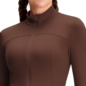 Wholesale Lightweight <b>Yoga</b> Running <b>Jacket</b> Zipper Women Breathable Eco-Friendly - Product Image 3