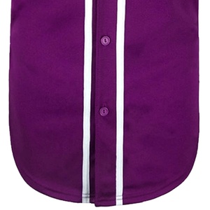 Maillot de baseball personnalisé de haute qualité pour hommes 100% polyester brodé vêtements de sport respirants - Product Image 4