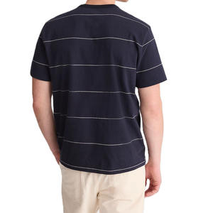 Camiseta Vintage de Algodón para Hombre, Logotipo Bordado Personalizado, Alto GSM, Corte Holgado, Estilo Urbano, Fabricación OEM ODM, Marca Privada - Product Image 3