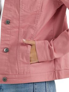 Fashion Women <b>Denim</b> Jacket Relaxed Fit Washed Cotton Jean <b>Coat</b> Casual Button Up Streetwear Trendy Premium Everyday Outfit Look - Product Image 5